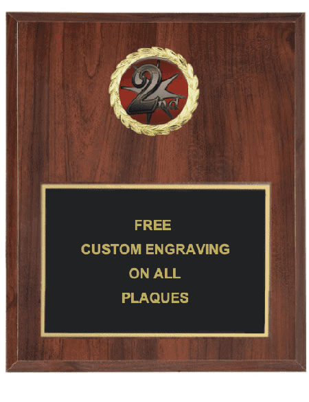 2nd Place Insert Plaque