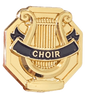 Choir 3D Gold Enamel Lapel Pin