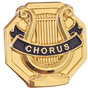 Chorus 3D Gold Enamel Lapel Pin