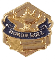 Honor Roll 3D Gold Enamel Lapel Pin
