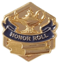 Honor Roll 3D Gold Enamel Lapel Pin