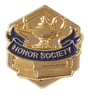 Honor Society 3D Gold Enamel Lapel Pin