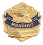 Reading 3D Gold Enamel Lapel Pin