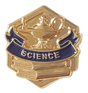 Science 3D Gold Enamel Lapel Pin