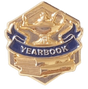 Yearbook 3D Gold Enamel Lapel Pin