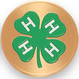 4 H Club Litho Medal Insert