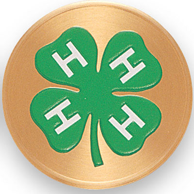 4 H Club Litho Medal Insert