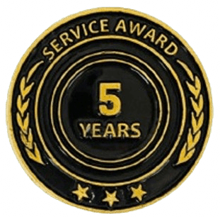 5 Year Service Lapel Pin