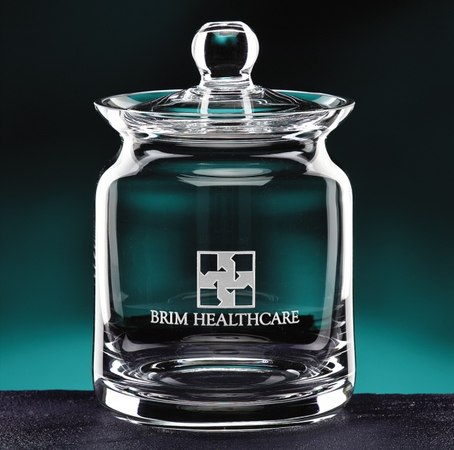 Crystal Biscuit Barrel (28 Oz.)