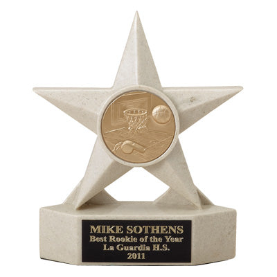 Chess Black Star Resin Insert Trophy