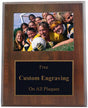 9" x 12" Engraved Photograph Plaque with Cherry Wood Finish