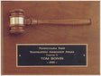 9" x 12" Walnut Gavel Plaque