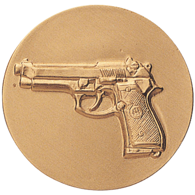 9m Beretta Litho Medal Insert