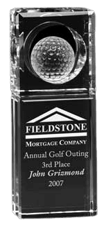 Absolute Optical Crystal Golf Ball Award