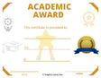 Academic Award Certificate - Free Template
