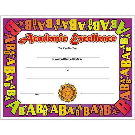 Academic Excellence Certificate