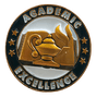 Academic Excellence Gold Enamel Lapel Pin