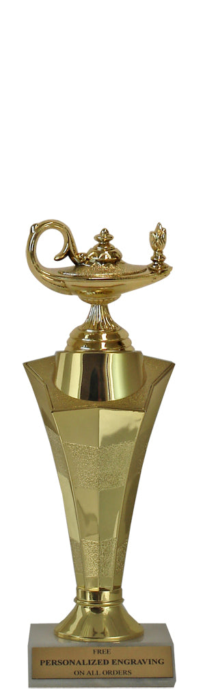 Academic Lamp Star Column Trophy