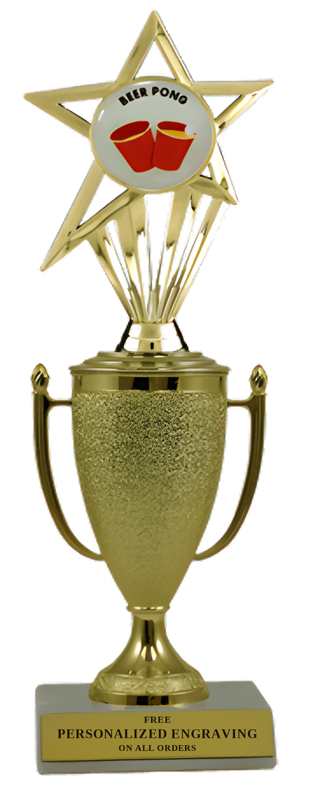 Beer Pong Cup Trophy with Insert