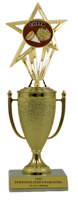 Cheerleading Cup Trophy with Insert