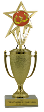 Horseshoes Cup Trophy with Insert