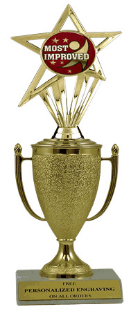 Most Improved Cup Trophy with Insert