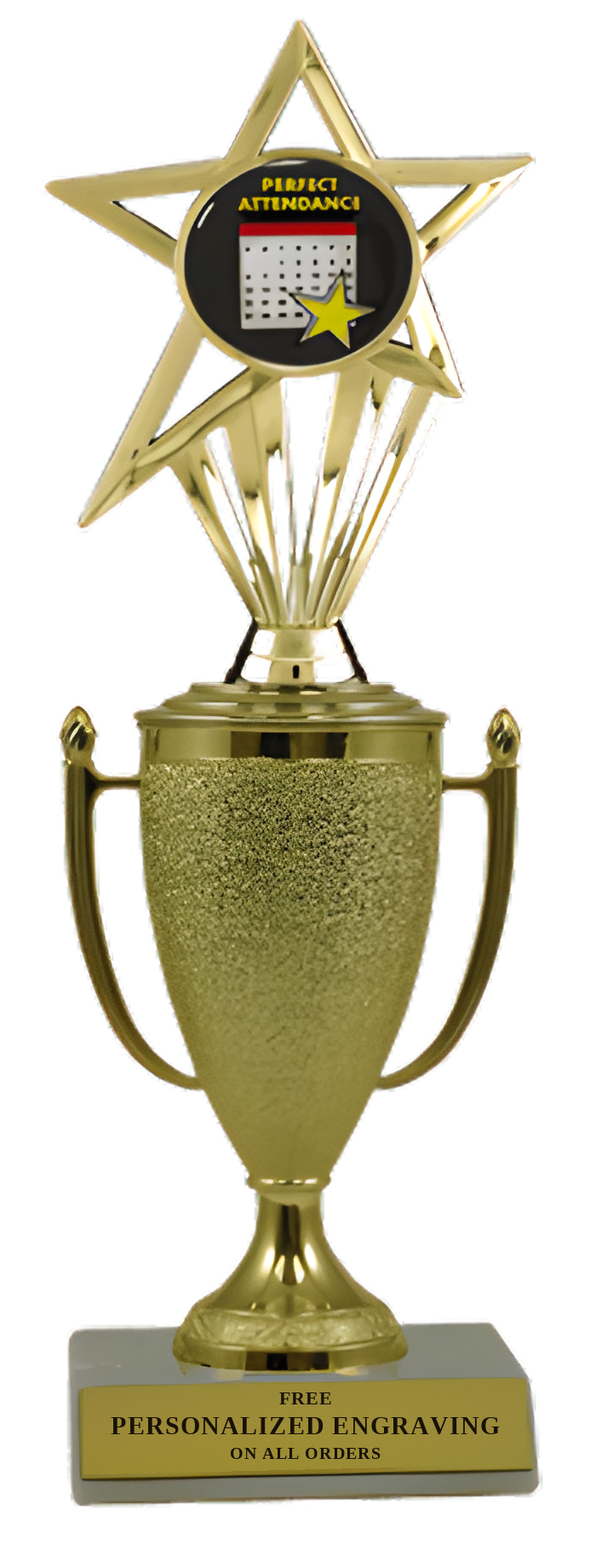 Perfect Attendance Cup Trophy with Insert