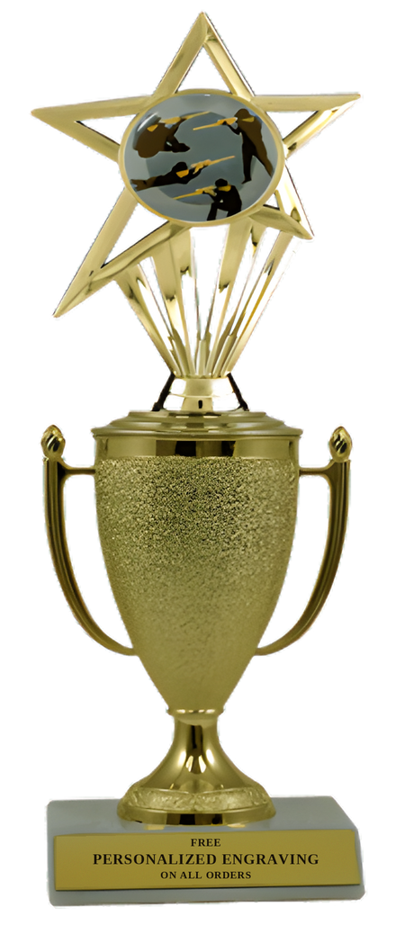 Rifle Shooting Cup Trophy with Insert