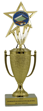 Swimming Cup Trophy with Insert