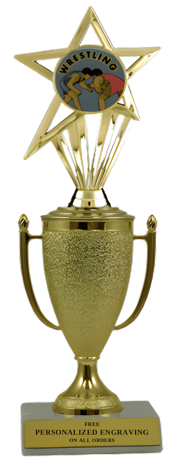 Wrestling Cup Trophy with Insert
