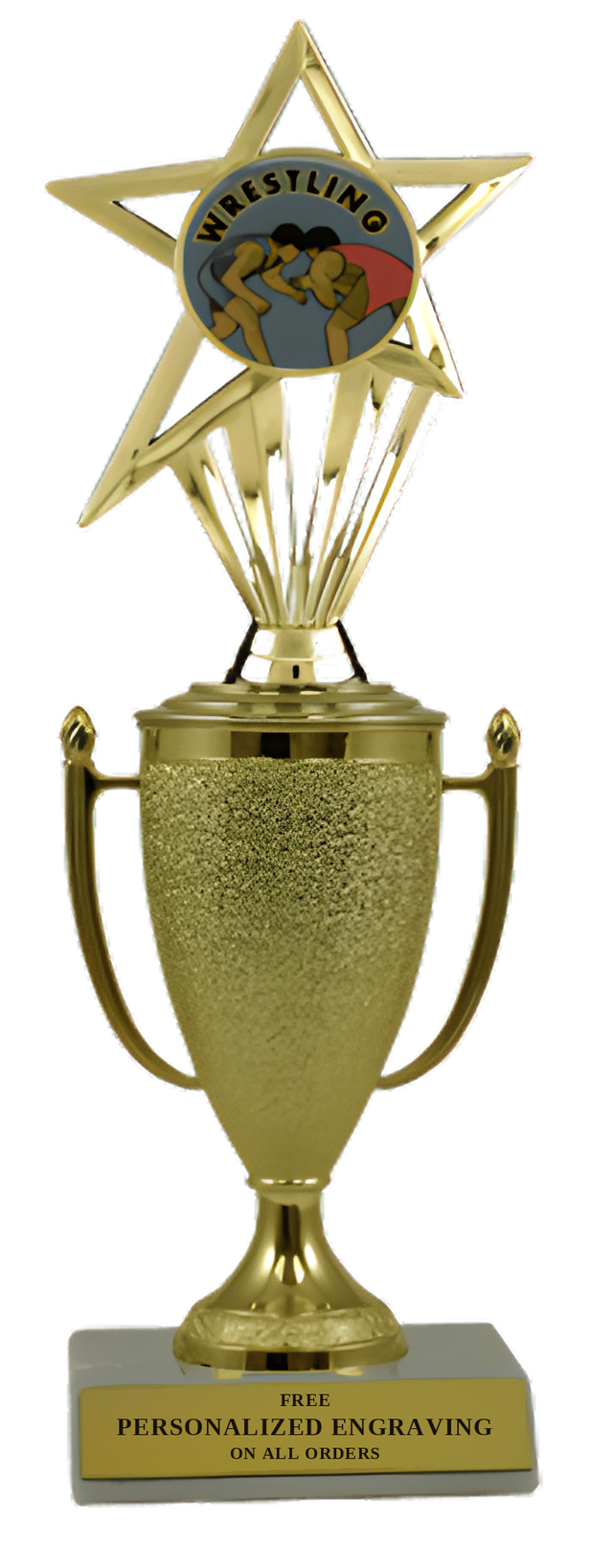 Wrestling Cup Trophy with Insert