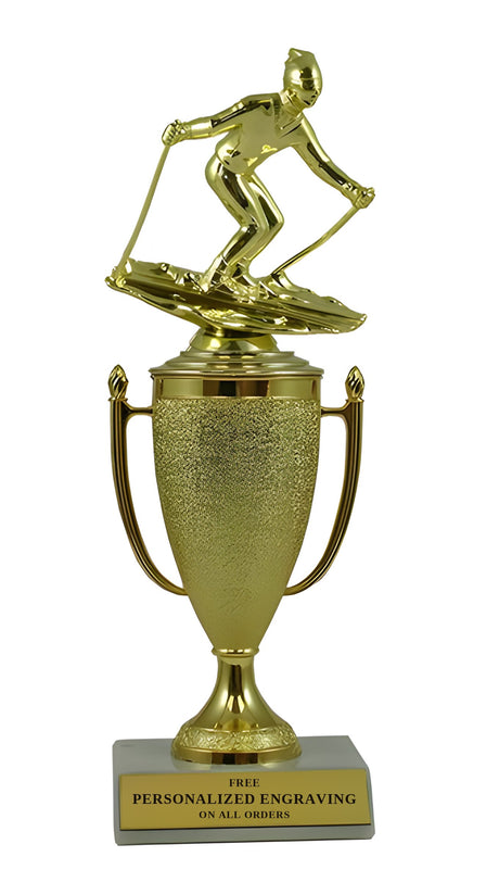 Downhill Skiing Achievement Cup Trophy