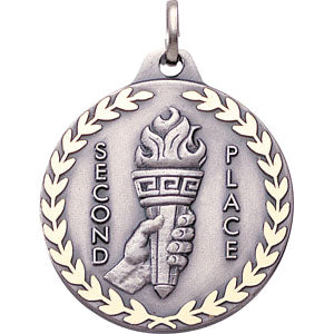 Achievement Torch Medal, 1st, 2nd, 3rd Place (1 1/4")