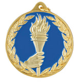 2 1/2" Achievement Torch Medal with Neck Ribbon