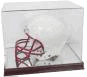 Acrylic Helmet Holder With Wood Base