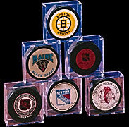 Acrylic Hockey Puck Holders (6-pack)