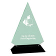 Acrylic Triangle Award With Black Base - Academic