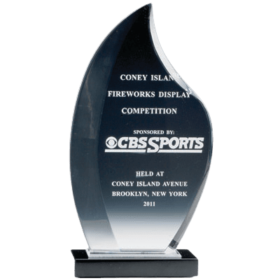 Acrylic Flame Trophy