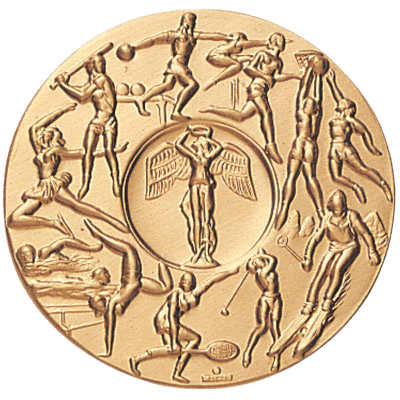 All Sports Female Litho Medal Insert
