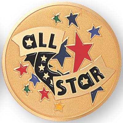 All Star Medal Insert (Etched)