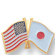 American Japanese Flag Pin