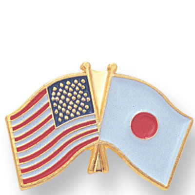American Japanese Flag Pin