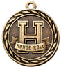 Antique Brass Honor Roll Medal