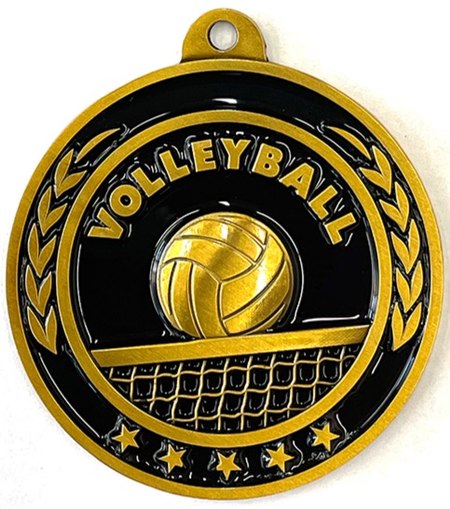 Volleyball Antique Gold Medal