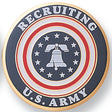 Army Recruiting Service Medal Insert (Etched)