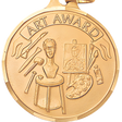 1 1/4" Budget Art Medal - Multiple Finishes