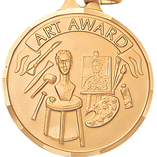 1 1/4" Budget Art Medal - Multiple Finishes