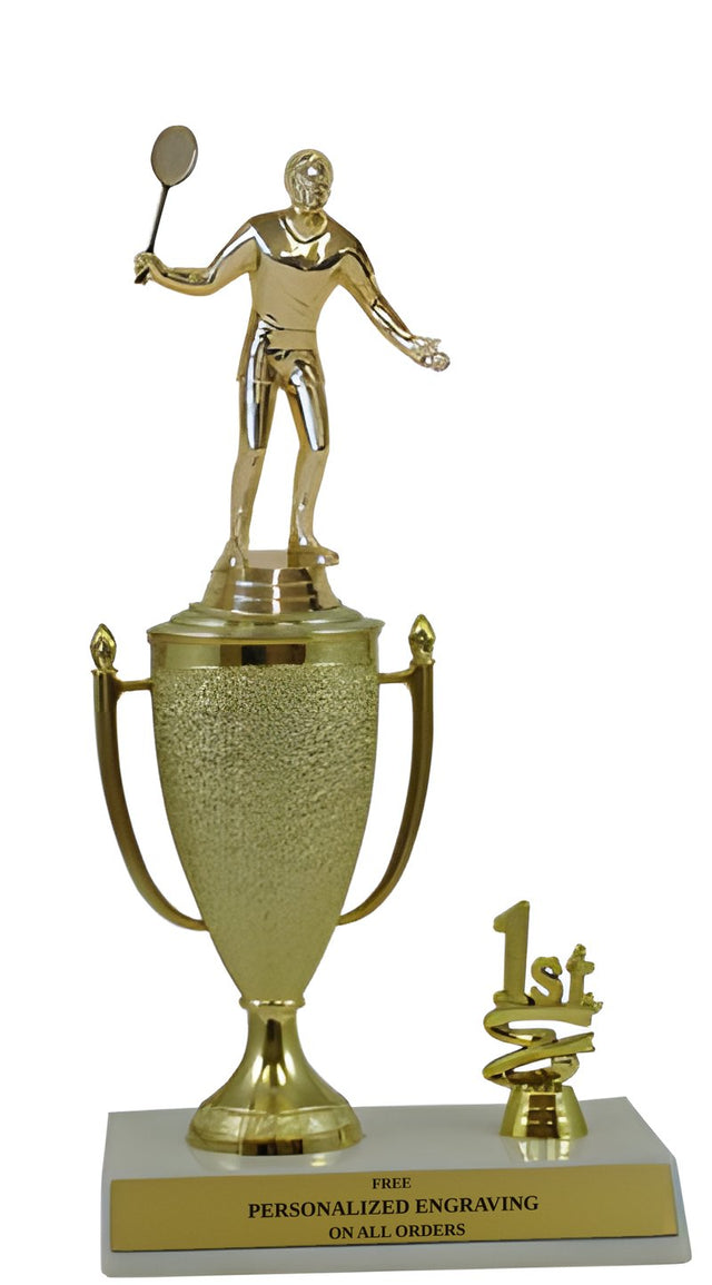 Badminton 1st, 2nd and 3rd Place Award Cup Trophy