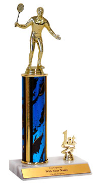 Badminton 1st, 2nd and 3rd Place Trophy