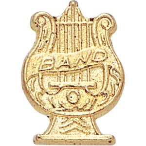 Band Lapel Pins in Gold Finish